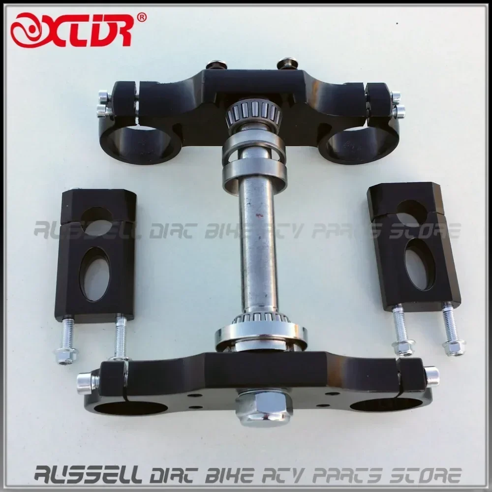 Handlebar Riser Stem - Motorcycle Aluminum 22mm Handlebar Triple Clamp