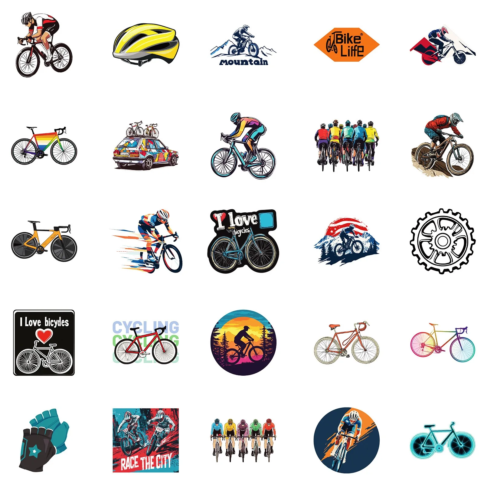50pcs/pack Cool Mountain Bike  - đánh giá và giá Mountain Biking Kids
