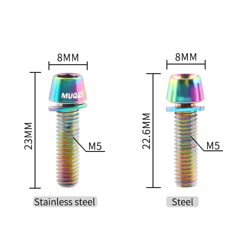 MUQZI 6pcs Stem Bolts M5x17mm  - đánh giá và giá Handlebar Riser Stem