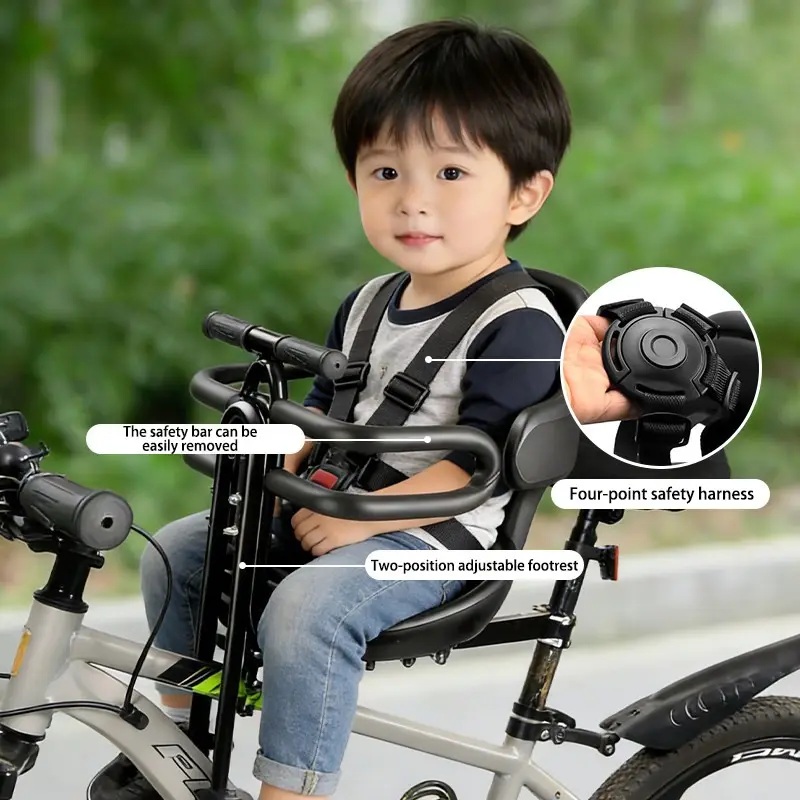 Front Mount Kids Bike Seat wit - đánh giá và giá Mountain Biking Kids