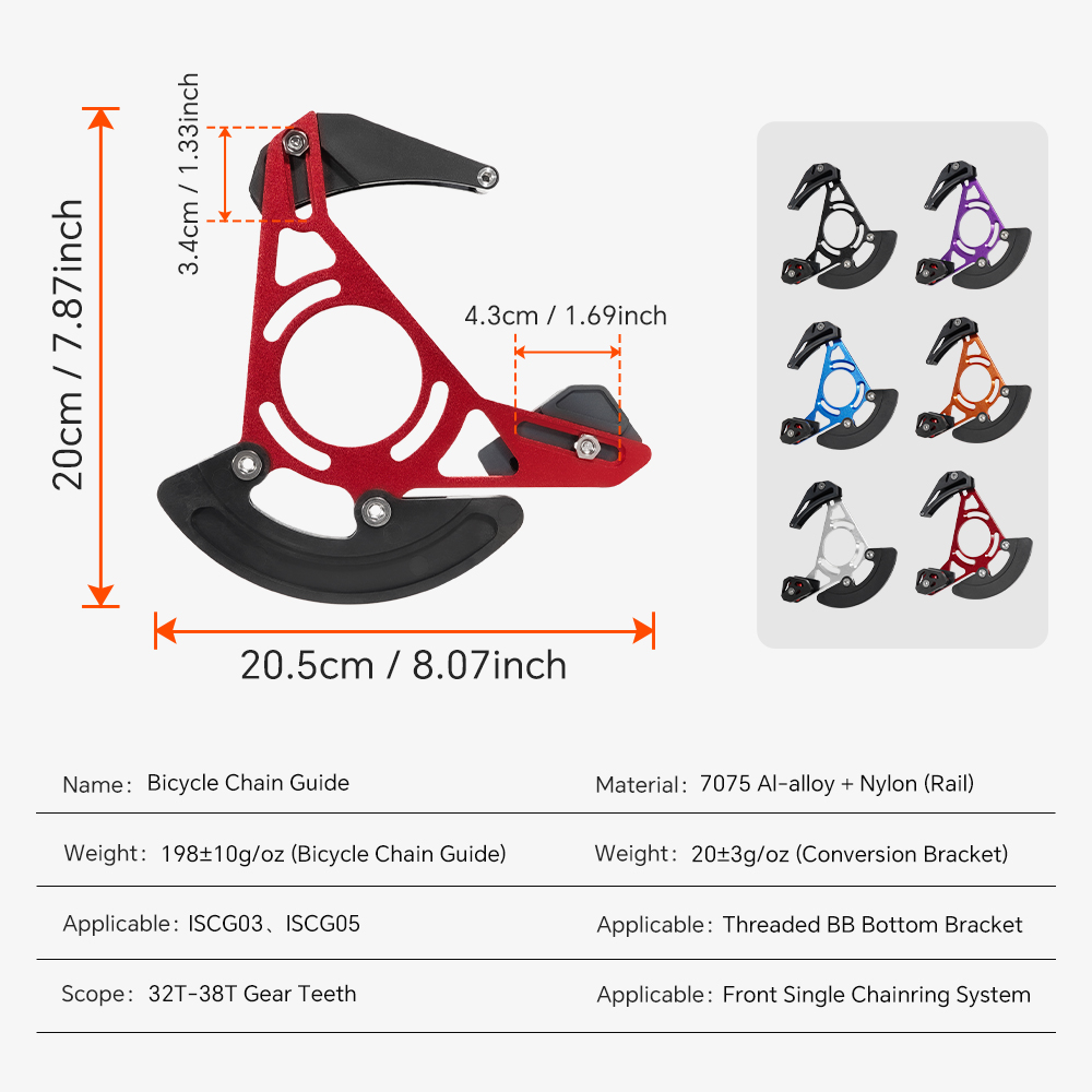 TOSEEK Chain Guides MTB Bicycl - đánh giá và giá Chain Guide Iscg