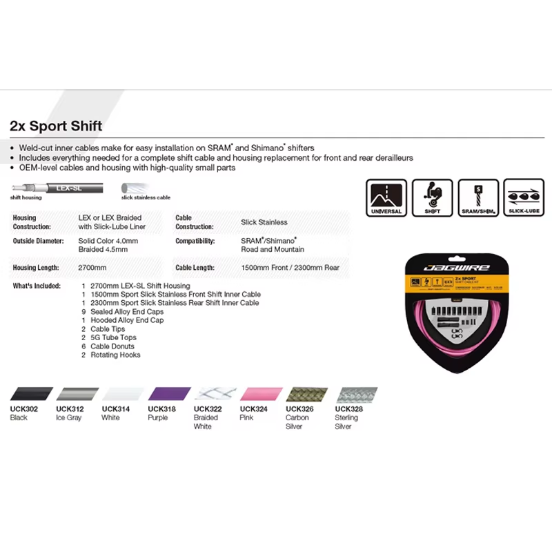 JAGWIRE 2x Sport Shift Cable F - đánh giá và giá Mountain Biking Sport